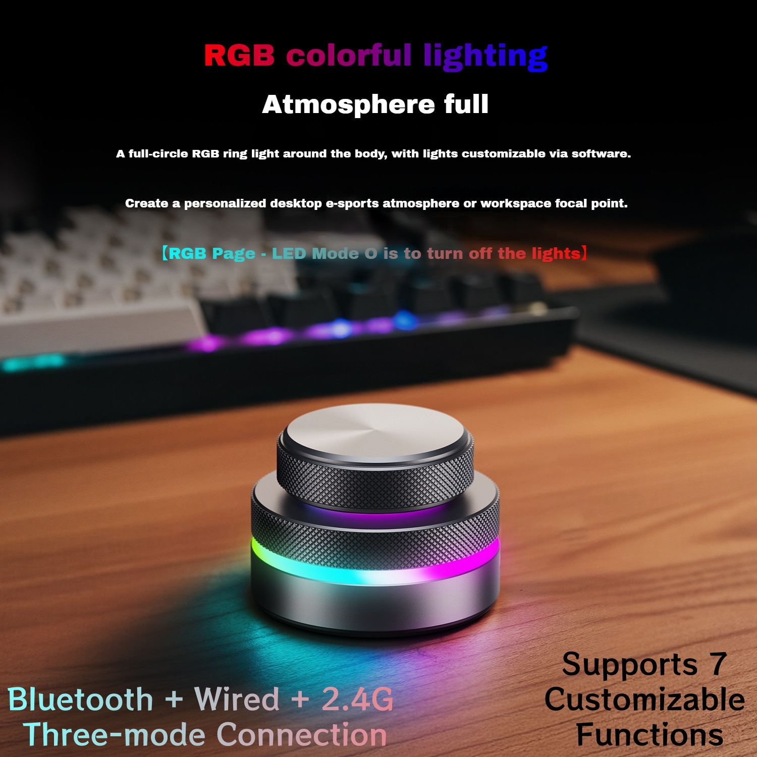 Gaming Keyboard No Rgb - Tastiera RGB a doppia manopola Personalizzabile