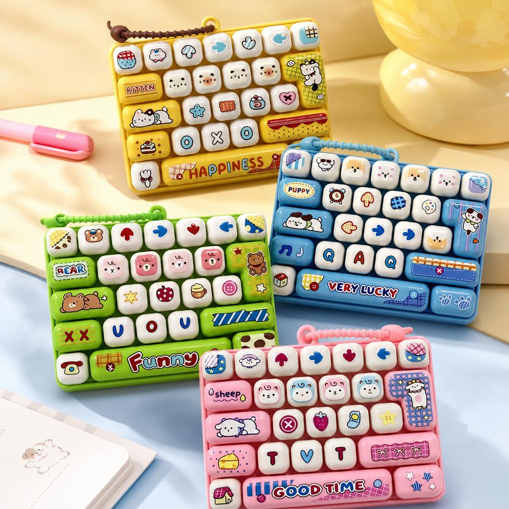 Gaming Keyboard Test - Portachiavi con 26 tasti, simpatici copritasti,