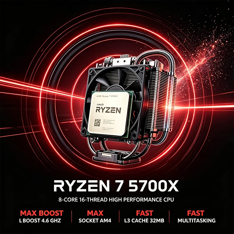 Amd Cpu Ryzen 7 - Processore AMD Ryzen 7 5700X 8-Core
