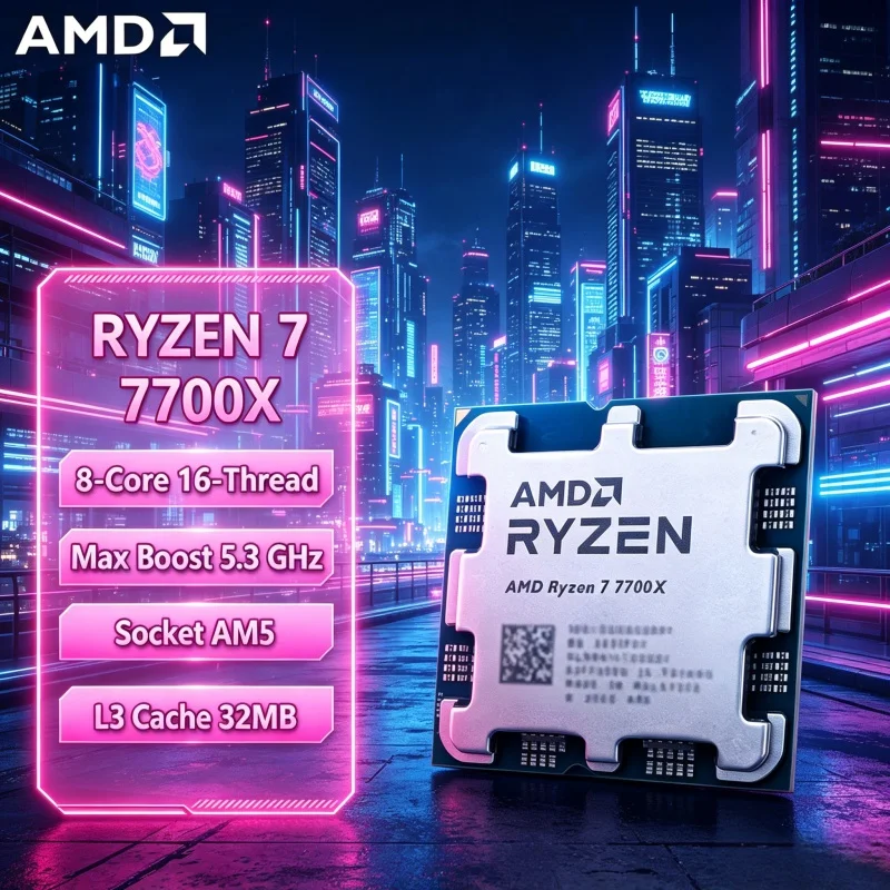 Amd Cpu Ryzen 7 - Processore AMD Ryzen 7 7700X AM5