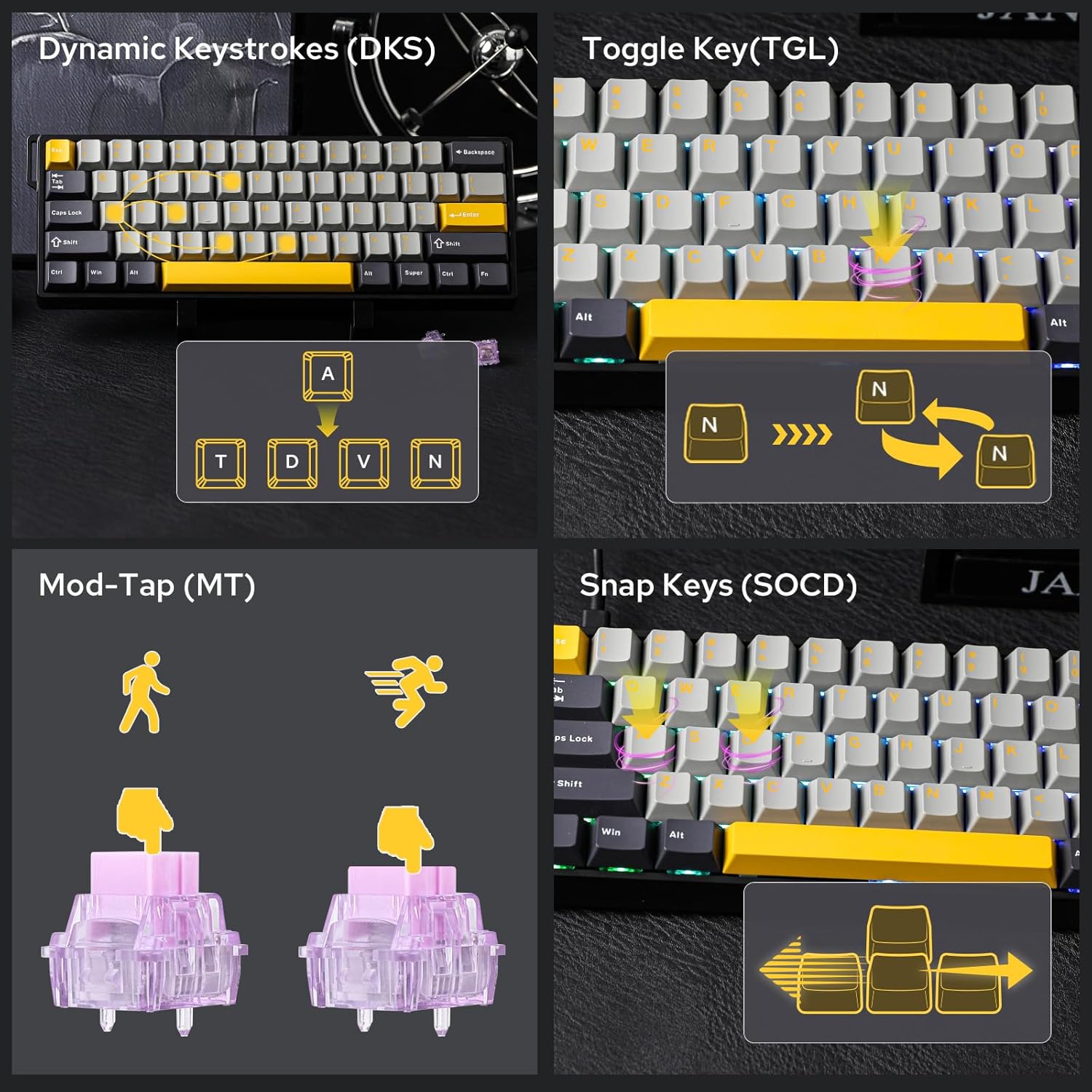 Tastiera Meccanica AULA WIN60  - Gaming Keyboard Hot Swappable recensione e prezzo