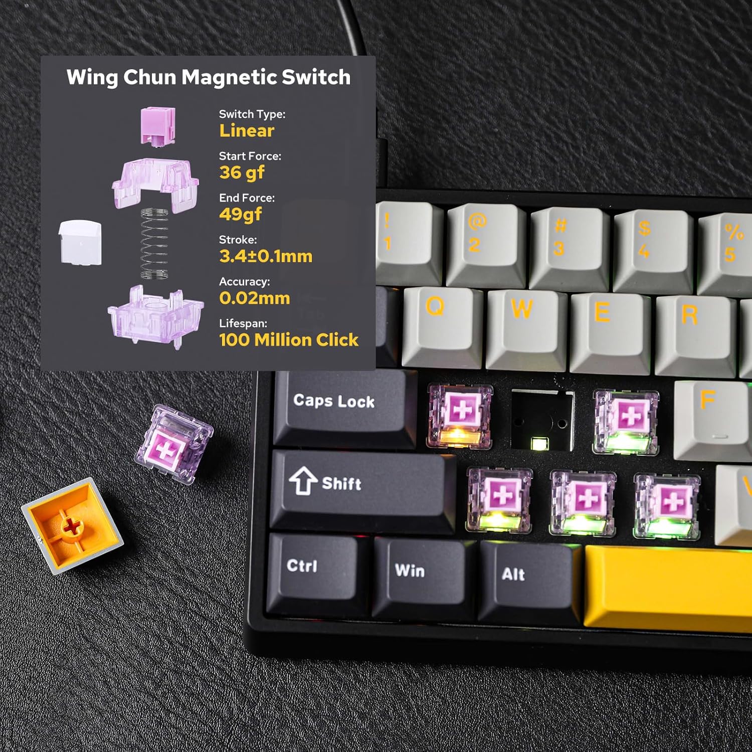 Tastiera Meccanica AULA WIN60  - Gaming Keyboard Hot Swappable recensione e prezzo