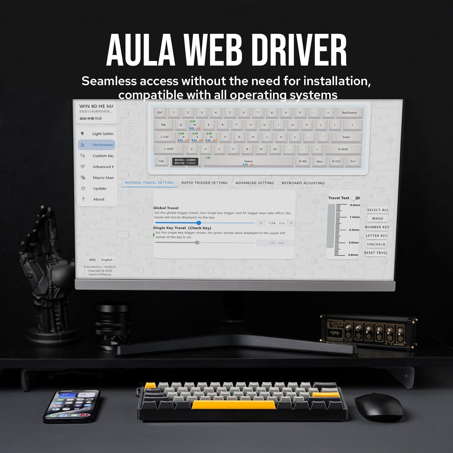 Tastiera Meccanica AULA WIN60  - Gaming Keyboard Hot Swappable recensione e prezzo